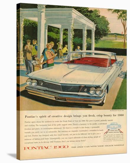 Pontiac-Crisp Beauty for 1960-null-Stretched Canvas