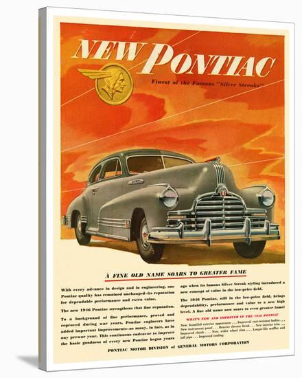 Pontiac-Soars to Greater Fame-null-Stretched Canvas