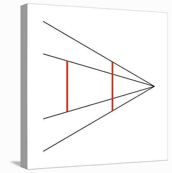 Ponzo's Illusion-Science Photo Library-Premier Image Canvas