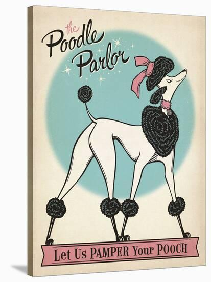 Poodle Parlor-Anderson Design Group-Stretched Canvas