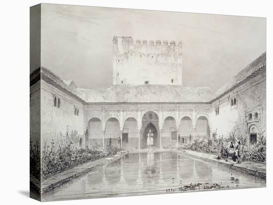 Pool and Fountain in the Courtyard of the Alberca-Philibert Joseph Girault de Prangey-Premier Image Canvas