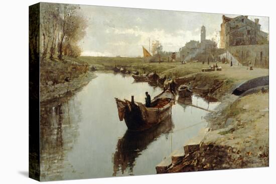 Poor Venice, 1882-1883-Pietro Fragiacomo-Premier Image Canvas