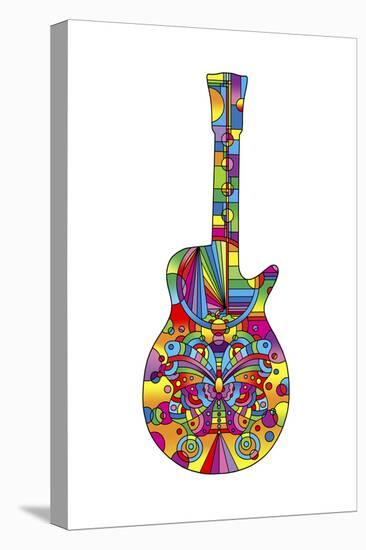 Pop Art Guitar Butterfly-Howie Green-Premier Image Canvas