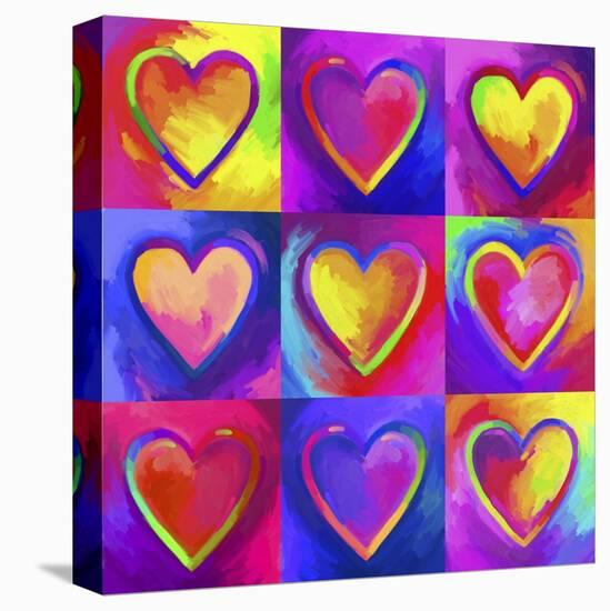 Pop Art Heart 2-Howie Green-Premier Image Canvas