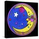 Pop Art Moon Circle-Howie Green-Premier Image Canvas