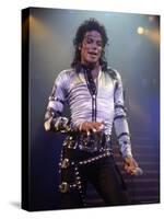 Pop Entertainer Michael Jackson Singing at Event-David Mcgough-Premier Image Canvas