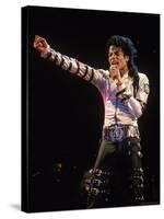 Pop Entertainer Michael Jackson Singing at Event-David Mcgough-Premier Image Canvas
