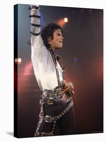 Pop Entertainer Michael Jackson Striking a Pose at Event-David Mcgough-Premier Image Canvas