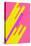 Pop Straws Collection - Dark Pink & Yellow-Philippe Hugonnard-Premier Image Canvas