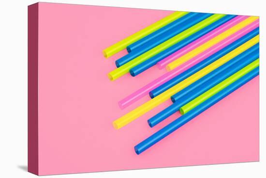 Pop Straws Collection - Light Pink & Colourful-Philippe Hugonnard-Premier Image Canvas
