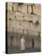 Pope Benedict XVI Stands Next to the Western Wall, Judaism's Holiest Site in Jerusalem's Old City-null-Premier Image Canvas