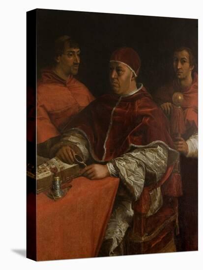 Pope Leo X with Two Cardinals, after Raphael-Giorgio Vasari-Premier Image Canvas