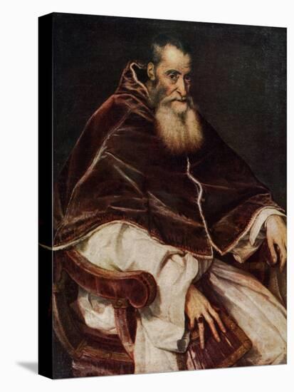 Pope Paul III (1468-154), 1543-Titian (Tiziano Vecelli)-Premier Image Canvas