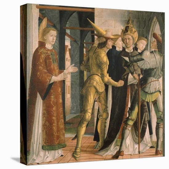 Pope Sixtus II Taking Leave from Saint Lawrence, Circa 1465-Michael Pacher-Premier Image Canvas