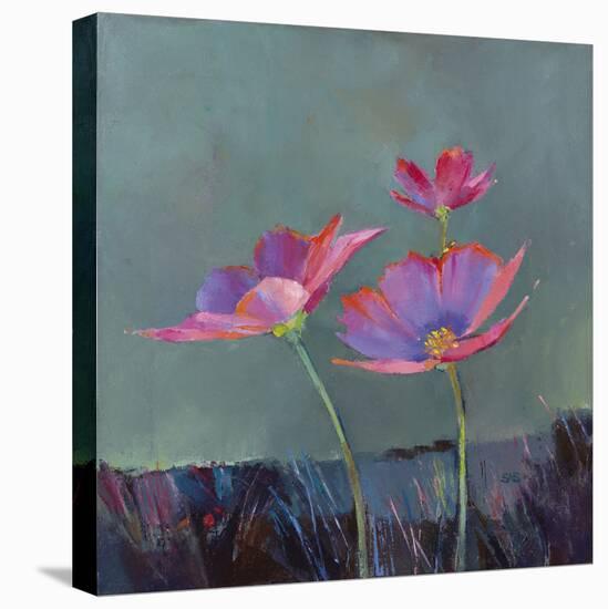 Poppies in Bloom II-Sarah Simpson-Stretched Canvas