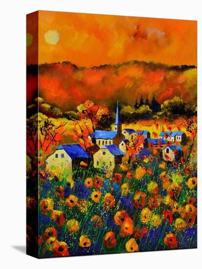 Poppies In Houroy-Pol Ledent-Stretched Canvas