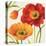 Poppies Melody III-Lisa Audit-Stretched Canvas