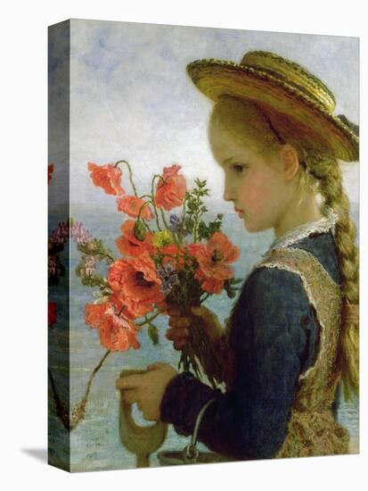 Poppy Girl-Karl Wilhelm Friedrich Bauerle-Premier Image Canvas