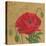 Poppy with Pattern-Kathrine Lovell-Stretched Canvas