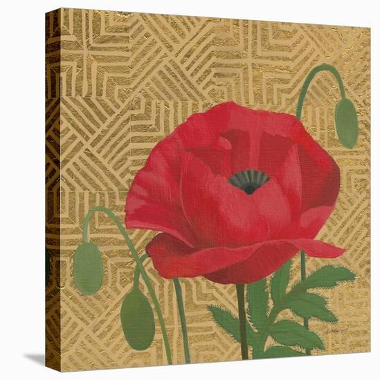 Poppy with Pattern-Kathrine Lovell-Stretched Canvas