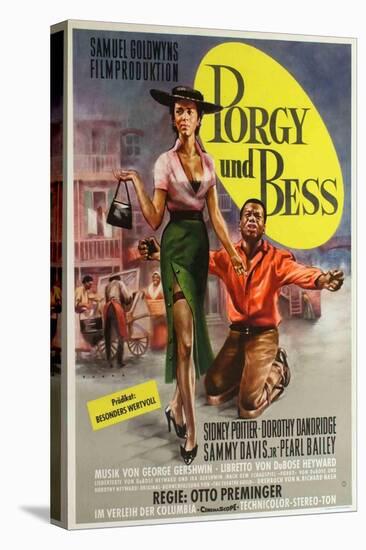 Porgy and Bess, German Movie Poster, 1959-null-Stretched Canvas