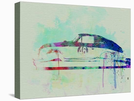 Porsche 356 Watercolor-NaxArt-Stretched Canvas