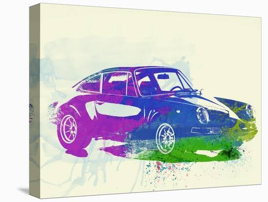 Porsche 911 Watercolor-NaxArt-Stretched Canvas