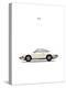 Porsche 911E 1968 White-Mark Rogan-Stretched Canvas