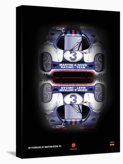 Porsche 917 Martini Rossi-NaxArt-Stretched Canvas