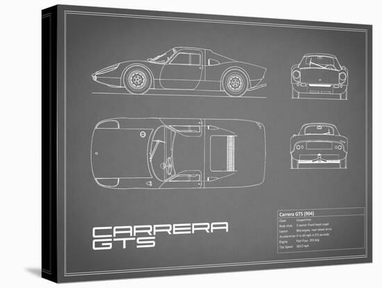 Porsche Carrera GTS-Grey-Mark Rogan-Stretched Canvas