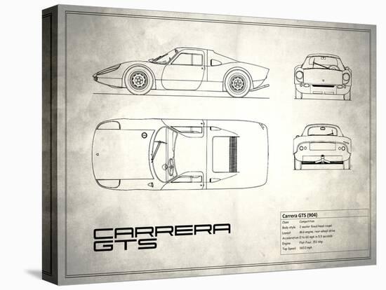 Porsche Carrera GTS White-Mark Rogan-Stretched Canvas