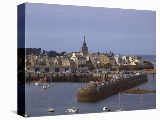 Port and Harbour, Roscoff, Finistere, Brittany, France-David Hughes-Premier Image Canvas