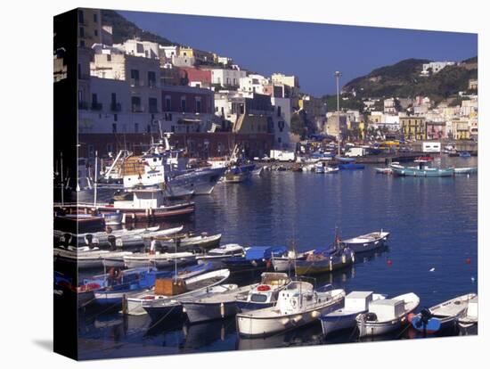 Port at Village of Ponza, Pontine Islands, Italy-Connie Ricca-Premier Image Canvas