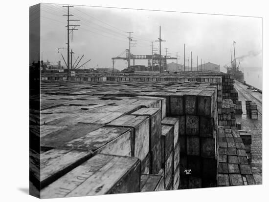 Port Commission Dock, Seattle, Undated-Asahel Curtis-Premier Image Canvas