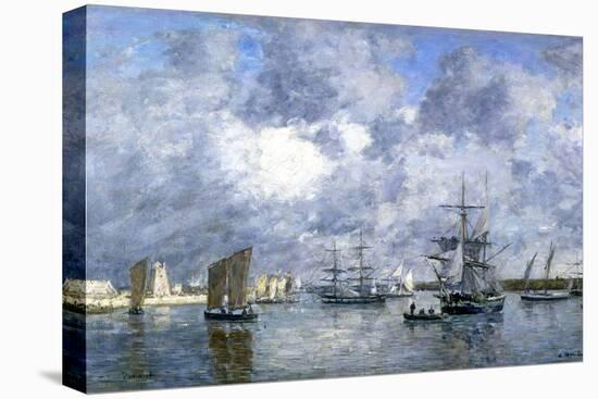 Port de Camaret-Eugène Boudin-Premier Image Canvas