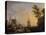 Port de mer au soleil couchant-Claude Joseph Vernet-Premier Image Canvas