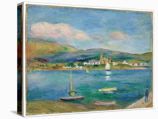 Port De Pêche, Vue De Fontarabie Depuis Hendaye, 1895 (Oil on Canvas)-Pierre Auguste Renoir-Premier Image Canvas