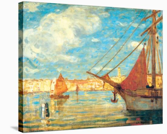 Port de Venise-James Wilson Morrice-Stretched Canvas