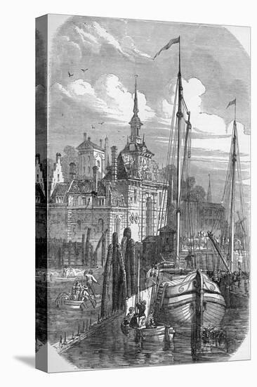 Port of Rotterdam, Holland, from 'The Illustrated London News', 1810-null-Premier Image Canvas