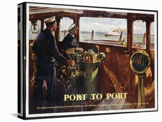 Port to Port, 1960 (Colour Litho)-Terence Cuneo-Premier Image Canvas
