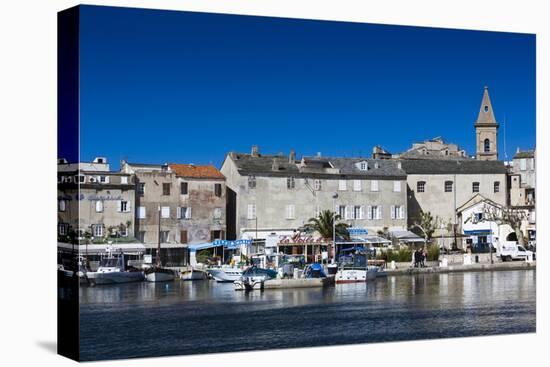 Port View of St-Florent, Le Nebbio, Corsica, France-Walter Bibikow-Premier Image Canvas
