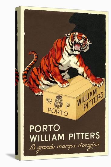 Port Wine Tiger-null-Stretched Canvas