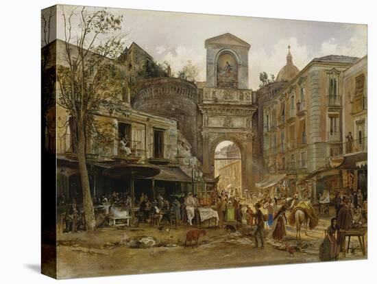 Porta Capuana, Naples. Ca. 1868-Rudolf von Alt-Premier Image Canvas