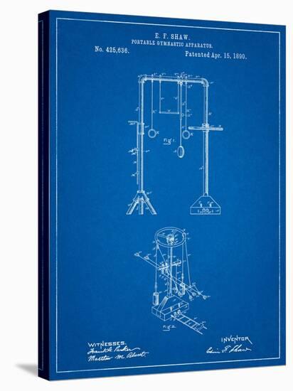 Portable Gymnastic Bars 1890 Patent-Cole Borders-Stretched Canvas