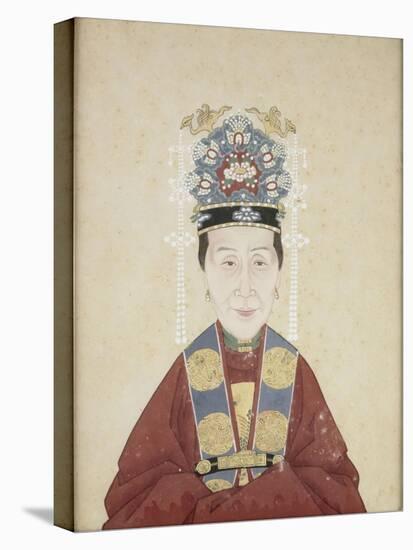 Portait de la dame Zhu, épouse de Lui Wenyao-null-Premier Image Canvas