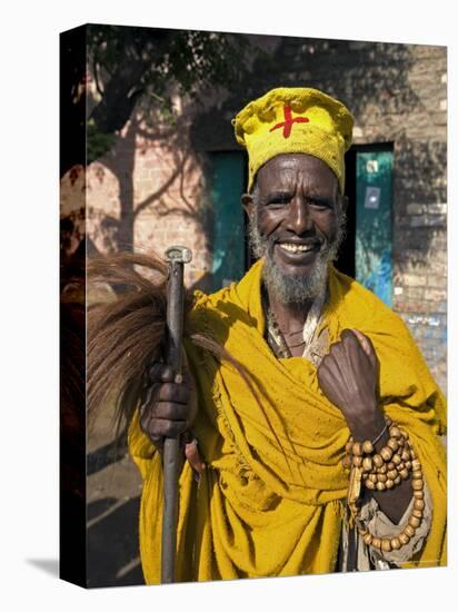 Portait of a Holy Man on Pilgrimage in Gonder, Gonder, Ethiopia, Africa-Gavin Hellier-Premier Image Canvas