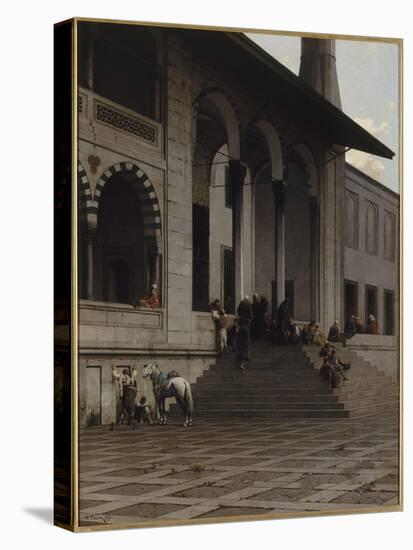 Porte de la Mosquée de Yéni-Djami à Constantinople-Alberto Pasini-Premier Image Canvas