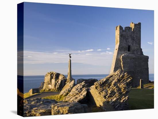 Porth Newydd on Castle Point, Aberystwyth, Ceredigion, Dyfed, Wales, UK-Pearl Bucknall-Premier Image Canvas