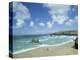 Porthcothan Bay with Trevose Head in Background, Cornwall, England, United Kingdom-Lee Frost-Premier Image Canvas