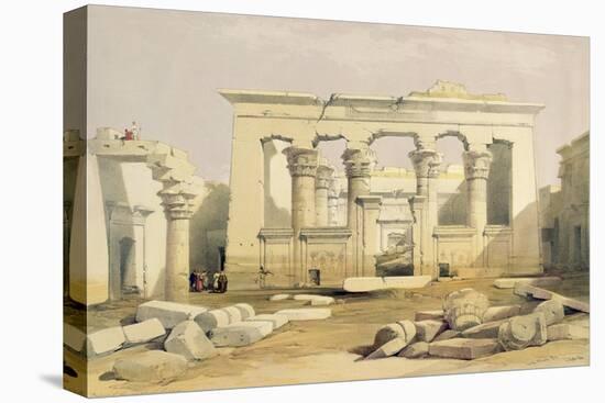 Portico of the Temple of Kalabshah, from "Egypt and Nubia", Vol.1-David Roberts-Premier Image Canvas